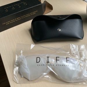 Diff Eyewear Gold Dash Blue Light Blockers